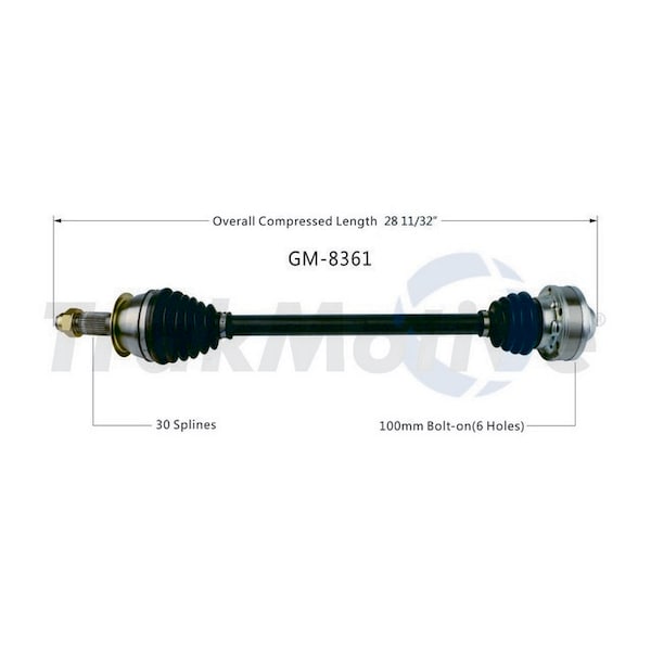 Surtrack Axle Cv Axle Shaft, GM-8361 GM-8361 - main